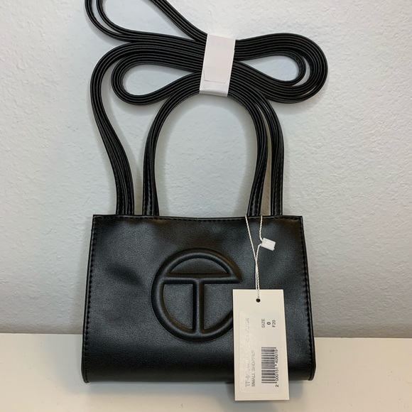 Telfar Small Black Shopping Tote Bag - Picture 2 of 7